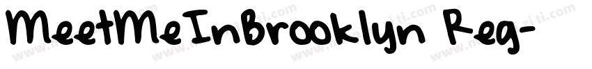 MeetMeInBrooklyn Reg字体转换